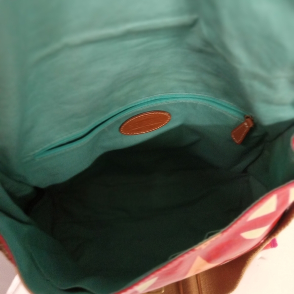 Fossil Bag ,Boho ,Coated Canvas Satchel Shoulder Bag - Picture 5 of 12